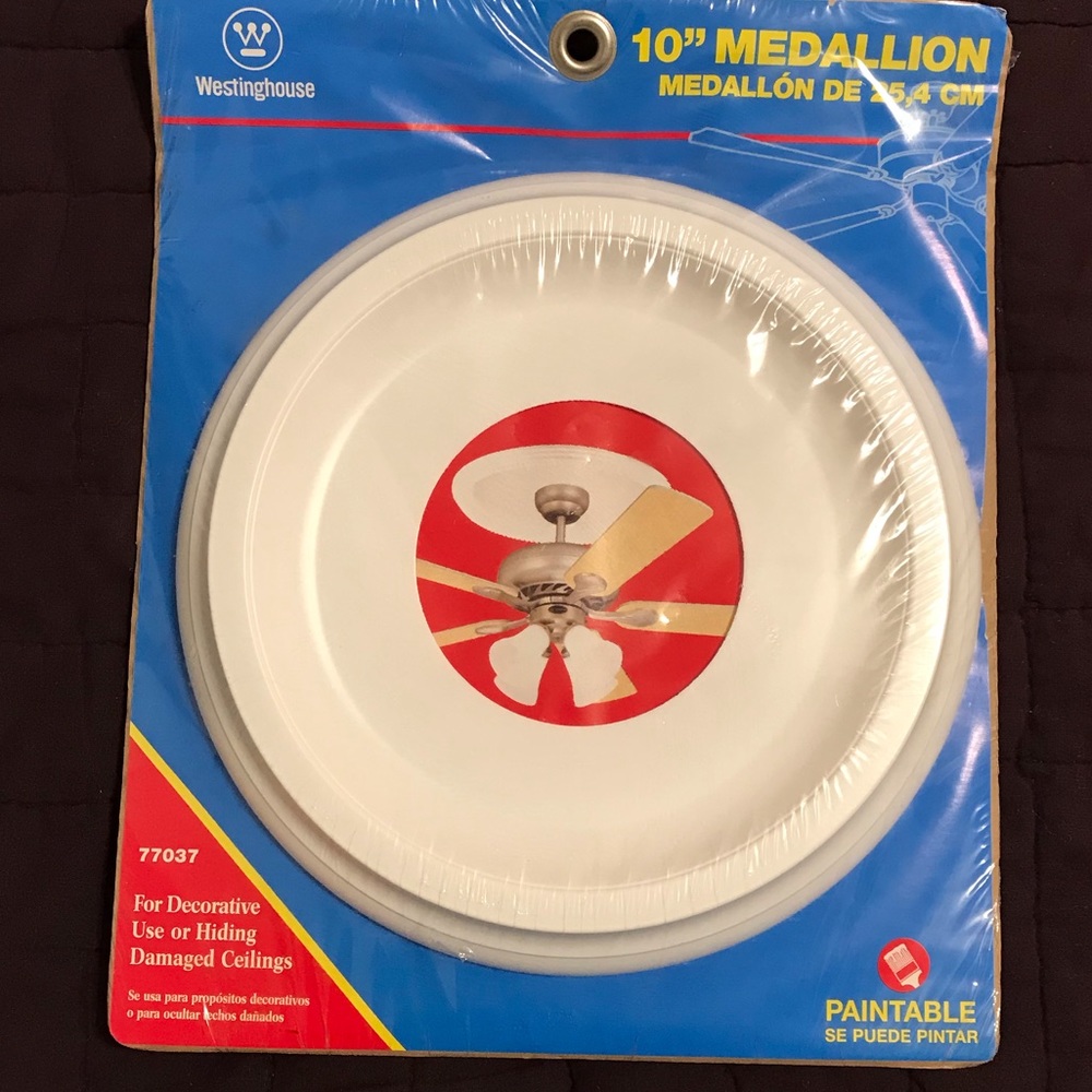 10” Paintable Medallion for ceiling fan